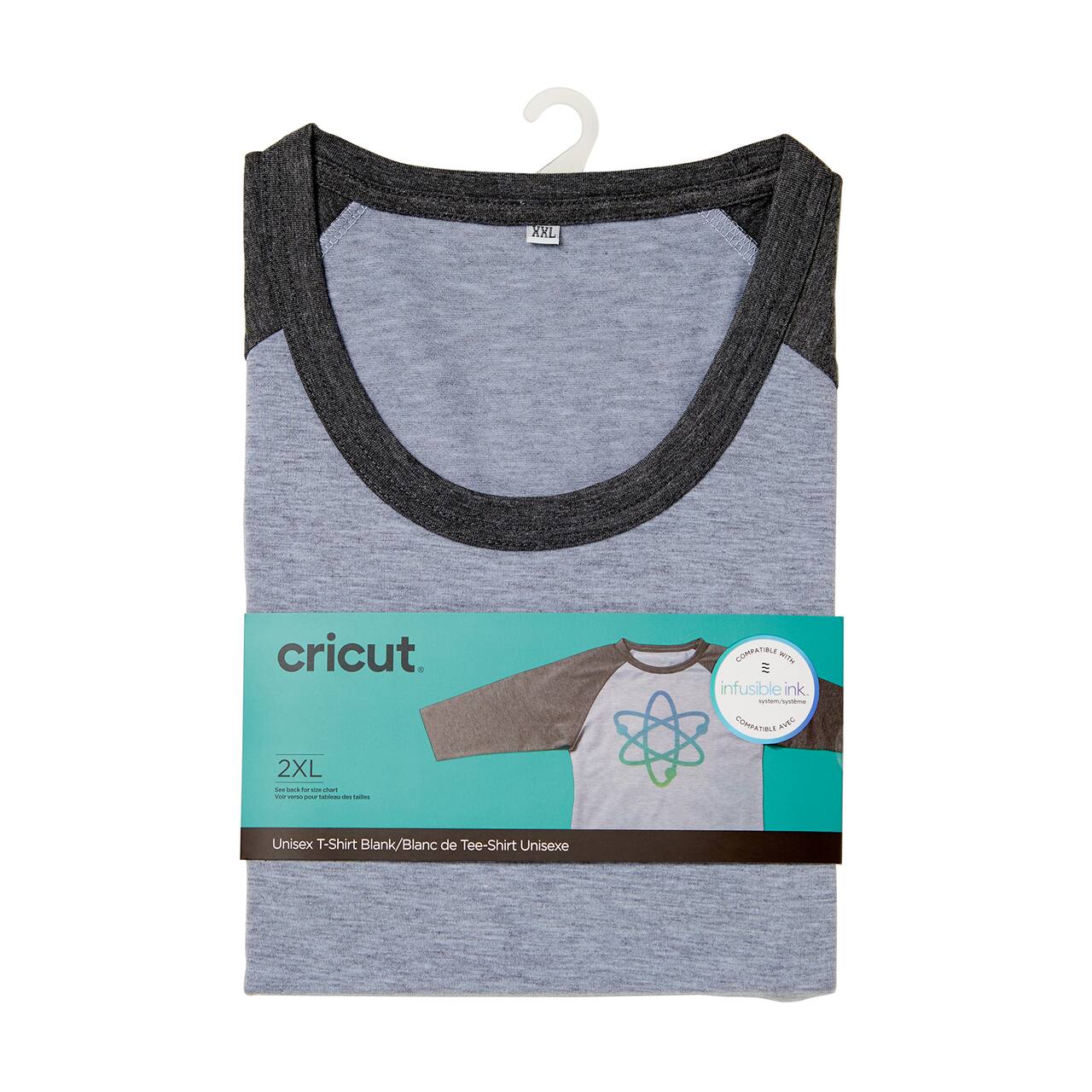 Cricut® Unisex Adult Raglan Sleeve T-Shirt Blank